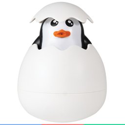 Brinquedo de Banho Infantil Para Bebê +6 Meses Bichinho de Banho Com Esguicho Chuveirinho Pinguim - 6