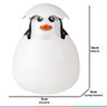 Brinquedo de Banho Infantil Para Bebê +6 Meses Bichinho de Banho Com Esguicho Chuveirinho Pinguim - 4