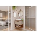 Ver imagem 1 de Conjunto Banheiro c/Espelho Duna/Lua 60cm Cappuccino MGM