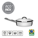 Ver imagem 3 de Jogo de Panelas Tramontina Aço Inox Fundo Triplo Cooktop Fogão Indução Kit 10 Peças