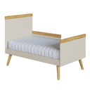 Ver imagem 6 de Berço Peroba Sky Vira Mini Cama Off White / Amêndoa Infantil