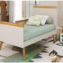 Ver imagem 4 de Berço Peroba Sky Vira Mini Cama Off White / Amêndoa Infantil