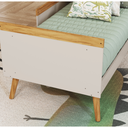 Ver imagem 5 de Berço Peroba Sky Vira Mini Cama Off White / Amêndoa Infantil