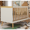 Ver imagem 2 de Berço Peroba Sky Vira Mini Cama Off White / Amêndoa Infantil