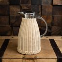 Ver imagem 5 de Garrafa Térmica 1,5L com Rattan Plástico Bege e Inox Wolff