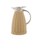 Ver imagem 2 de Garrafa Térmica 1,5L com Rattan Plástico Bege e Inox Wolff