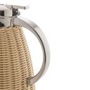 Ver imagem 4 de Garrafa Térmica 1,5L com Rattan Plástico Bege e Inox Wolff