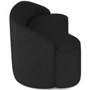 Ver imagem 7 de Sofá 4 Lugares Curvo Sala de Estar Living Lótus D02 Bouclê Preto 280 Cm B-57 - Lyam Lyam Decor
