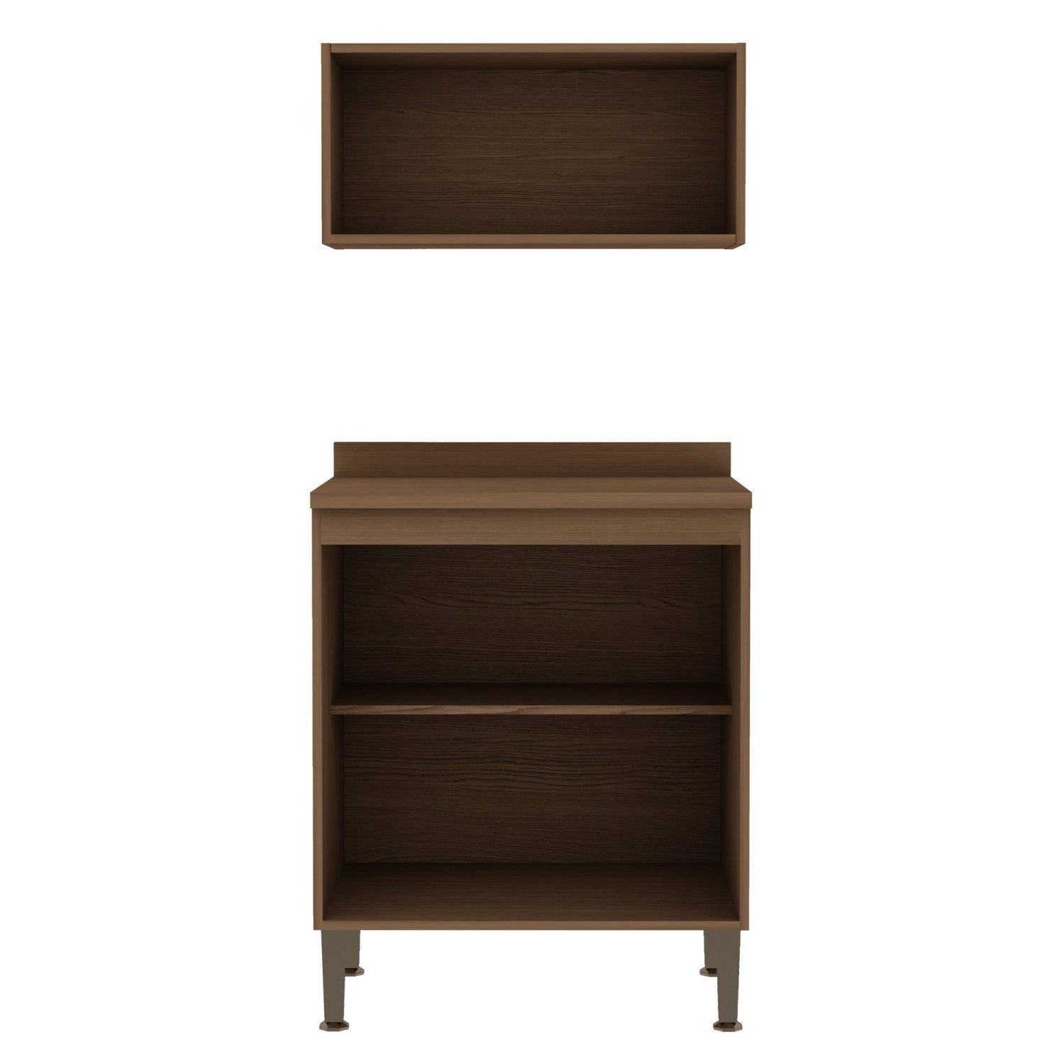 Gabinete para Banheiro 2 Portas com 1 Nicho Acquaflex - 2