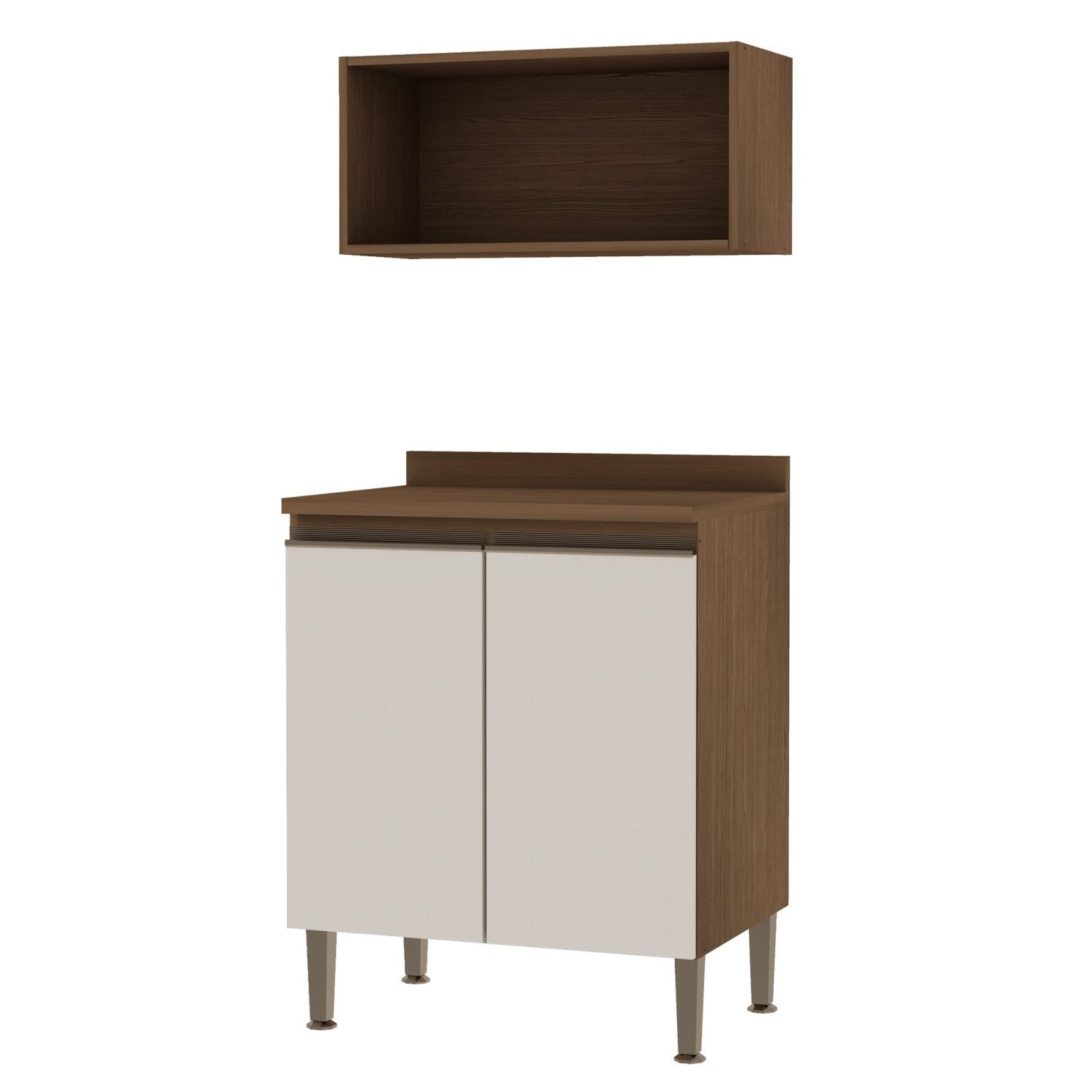 Gabinete para Banheiro 2 Portas com 1 Nicho Acquaflex - 3