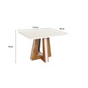 Ver imagem 6 de Conjunto Sala de Jantar Mesa Retangular Vitória com 4 Cadeiras Itália com Apliques
