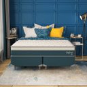 Ver imagem 6 de Cama Box Super King Safira Molas Ensacadas 193x203x63 Yescasa
