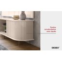 Ver imagem 6 de Rack com Painel Lotus para Tv até 75 Polegadas 2 Portas Ripado Led Off White