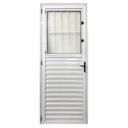 Ver imagem 5 de Porta Social Palheta de Alumínio 210 X 80cm Linha 25 Esquadrias Bergamo Abertura Direita