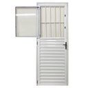 Ver imagem 6 de Porta Social Palheta de Alumínio 210 X 80cm Linha 25 Esquadrias Bergamo Abertura Direita