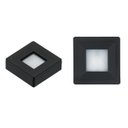 Ver imagem 1 de Spot Led Quadrado --sobrepor Embutir P/móveis Nichos Closets: Luz Branco Frio Cor Preto