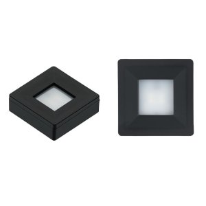 Spot Led Quadrado --sobrepor Embutir P/móveis Nichos Closets: Luz Branco Frio Cor Preto