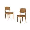 Ver imagem 1 de Cadeira Sala de Jantar Havana Kit 2 Un Naturalle/suede Marrom - Rufato