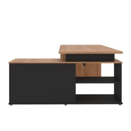 Mesa para Escritório Diretor em L 3 Gavetas 1 Porta Spring Yescasa - 8