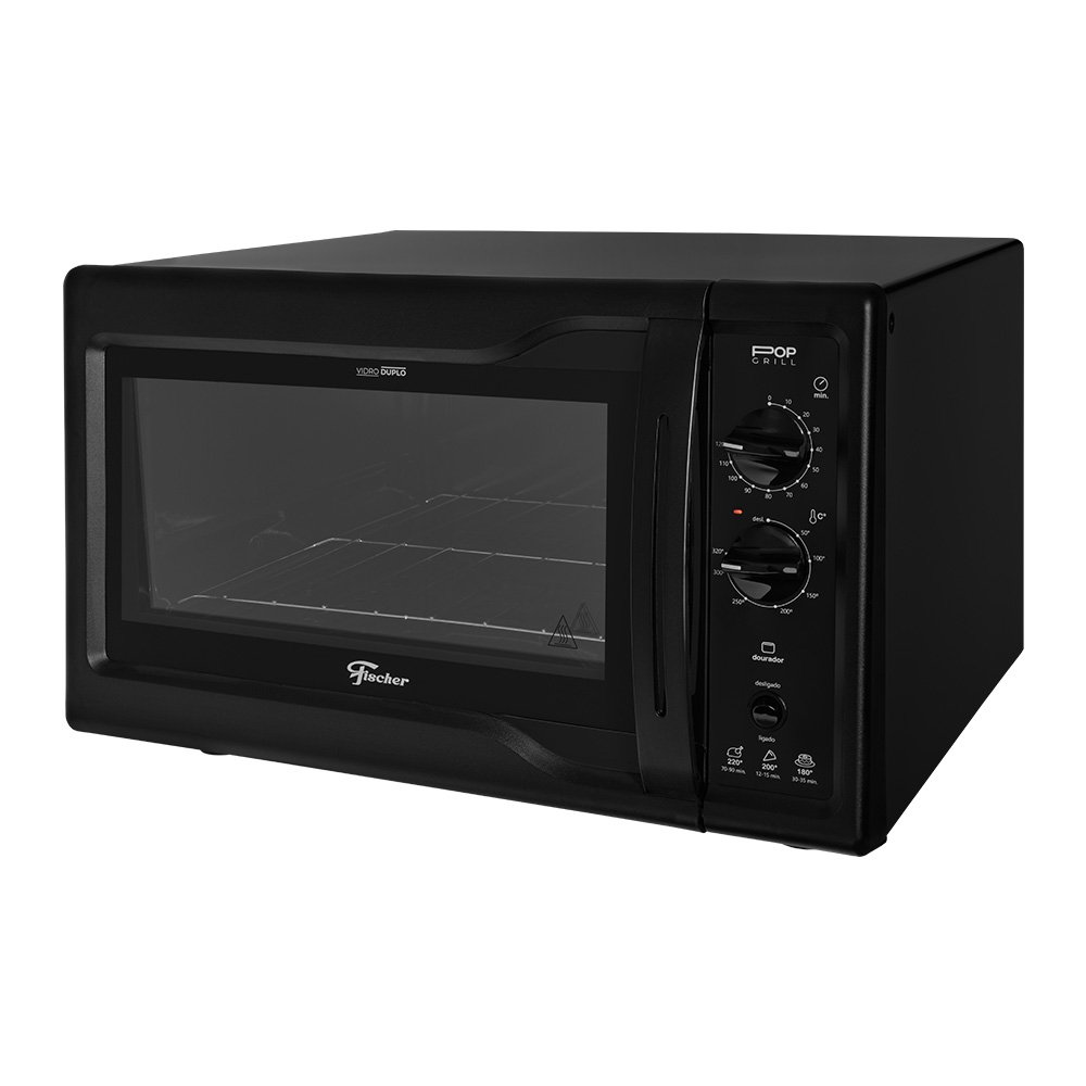 Forno Elétrico de Bancada Fischer Pop Grill 44l Preto 220v