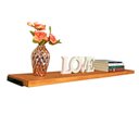 Ver imagem 2 de Prateleira de Parede Suspensa 100cm Carvalho e Preto