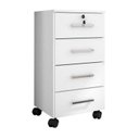 Ver imagem 3 de Kit 10 Gaveteiros 4 Gavetas com Rodízios e Chave Gávea Office