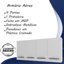 Ver imagem 3 de Armario Aereo 4 Portas 120cm 9160 Branco Mobbs