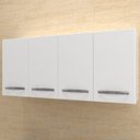 Ver imagem 2 de Armario Aereo 4 Portas 120cm 9160 Branco Mobbs