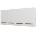 Ver imagem 1 de Armario Aereo 4 Portas 120cm 9160 Branco Mobbs