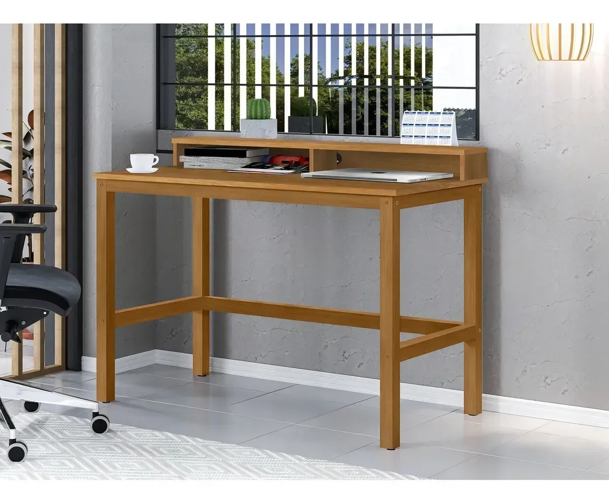 Escrivaninha Madeira 110 Cm para Estudo Home Office:nature