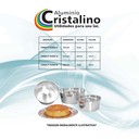 Ver imagem 2 de Jogo Formas/assadeiras Pudim N°16,18 e 20 Alumínio 3 Pçs