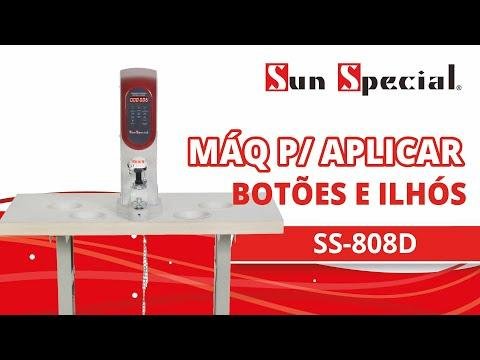 Máquina Aplicar Botão e Ilhós Direct Drive SS-808D - Sun Special - 6
