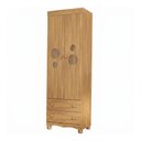 Ver imagem 1 de Guarda-Roupa Infantil 62cm 2 Portas com Vidro e 2 Gavetas Suspiro Multimóveis Mp4813 Madeirado