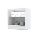Ver imagem 4 de Balcão Modulado 80cm 2 Portas Emily Henn (sem Tampo)