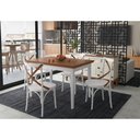 Ver imagem 2 de Mesa Colors em Madeira Maciça Retangular 4 Lugares - 120 X 80cm Branco