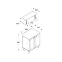 Ver imagem 4 de Gabinete para Banheiro 2 Portas Provençais e 1 Nicho com Metalon Branco/Fosco