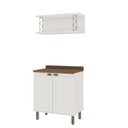 Ver imagem 3 de Gabinete para Banheiro 2 Portas Provençais e 1 Nicho com Metalon