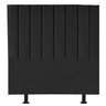 Cabeceira Cama Box Solteiro Queem Estofada Carla 100cm Suede:preto - 1