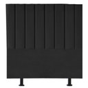 Ver imagem 1 de Cabeceira Cama Box Solteiro Queem Estofada Carla 100cm Suede:preto