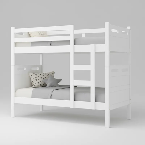 Beliche Jaspe com 2 Colchões - Vira 2 Camas Mdf:nature Off Whiite