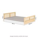 Ver imagem 3 de Guarda-Roupa Modulado Wave e Cama Casal Lift Casatema MadeiraOriginals Branco/Marrom