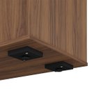 Ver imagem 6 de Mesa Escritório em L Gerência 170cm Corp A06 Nogal/preto - Mpozenato