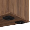 Ver imagem 6 de Mesa Escritório em L Gerência 170cm Corp A06 Nogal/preto - Mpozenato