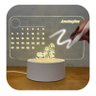 Luminária 3d de Escrever Lousa Calendario, Acrílico + Caneta - 2