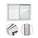 Ver imagem 3 de Janela Alumínio Elite 2 Folhas Moveis 120 x 200 V.Liso Branco Brimak