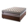 Conjunto Cama Box Casal c/ Molas Ensacadas Liverpool Marrom 138x188x73 - 6