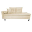 Ver imagem 1 de Recamier Cancun 1,60m Suede Bege - Dominic Decor
