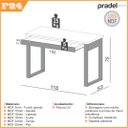 Ver imagem 3 de Mesa Escrivaninha Industrial com Gaveta Dalla Costa 100% Mdf