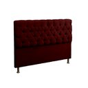 Ver imagem 2 de Kit Recamier Baú e Cabeceira Lana para Cama Box Solteiro 90 Cm - Sv Decor:bordo