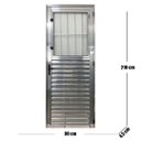 Ver imagem 4 de Porta Social Palheta de Alumínio 210 X 80cm Linha 25 Lado Direito Esquadrias Bergamo